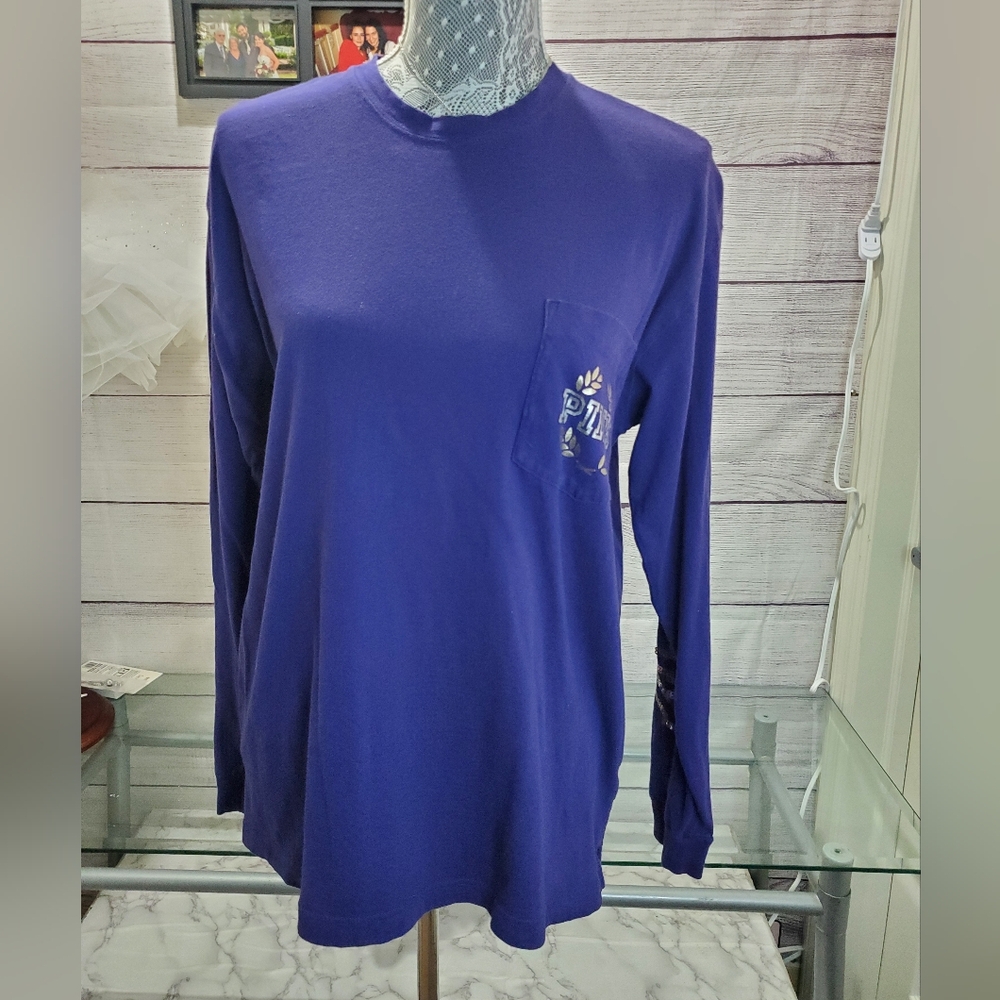 PINK BLING Campus Long Sleeve Shirt - Picture 2 of 5